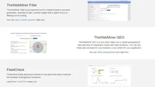 TheWebMiner screenshot