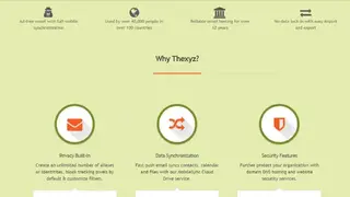 Thexyz Email Archiving screenshot