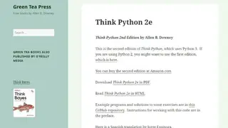 Think Python screenshot