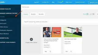 Thinkific screenshot