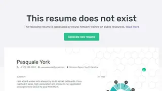 This Resume Does Not Exist screenshot