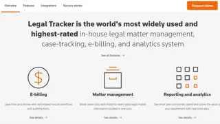 Thomson Reuters Legal Tracker screenshot