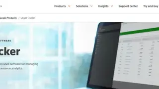 Thomson Reuters Legal Tracker screenshot