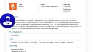 ThreatConnect Threat Intelligence Platform (TIP) screenshot