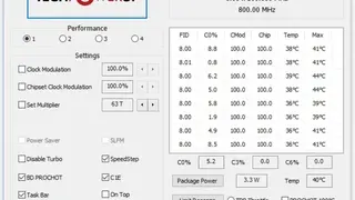 ThrottleStop screenshot