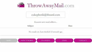 ThrowAwayMail screenshot