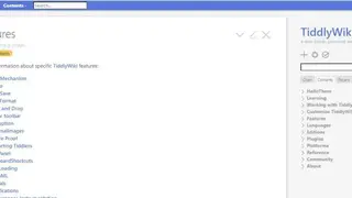 TiddlyWiki screenshot
