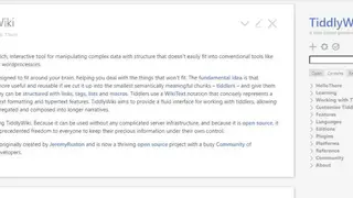 TiddlyWiki screenshot