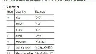 Tiger Algebra screenshot