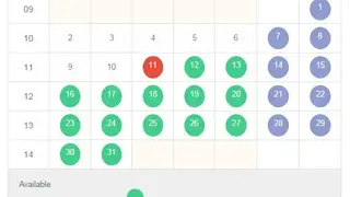 Time Slot Booking Calendar PHP screenshot