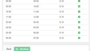 Time Slot Booking Calendar PHP screenshot