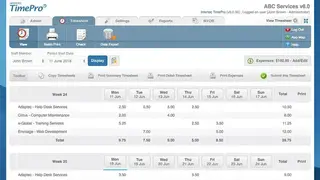 Timepro screenshot