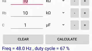 Timer IC 555 Calculator screenshot