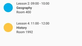 Timetable screenshot