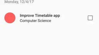 Timetable screenshot