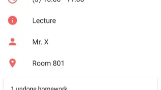 Timetable screenshot