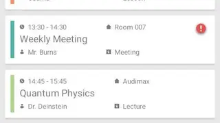 TimeTable++ Schedule screenshot