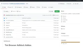 Tint Browser Adblock Addon screenshot