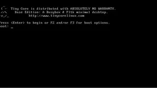 TinyCore screenshot