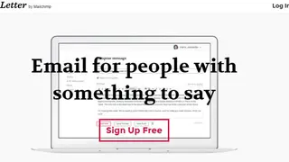 TinyLetter screenshot