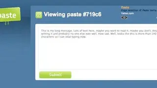 Tinypaste screenshot