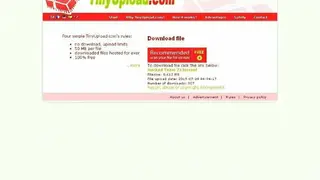 Tinyupload screenshot