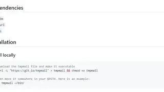 Tmpmail screenshot