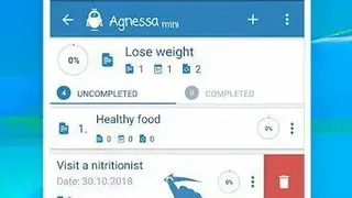 To Do List. Goal planner. Organizer. Task list screenshot