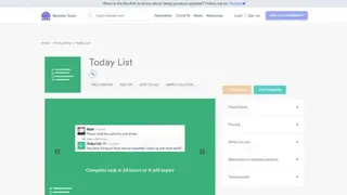 Today List screenshot