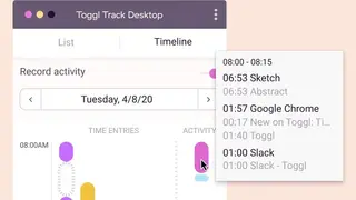 Toggl screenshot