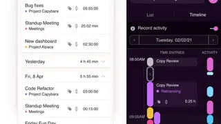 Toggl screenshot