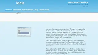 Tonic screenshot