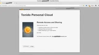 Tonido screenshot