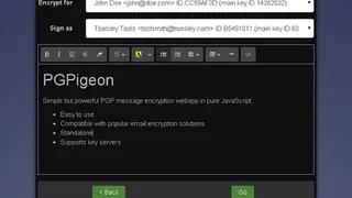 Toolsley PGPigeon screenshot
