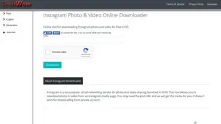 Toolswow Instagram Downloader screenshot