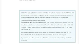 Toolur MP3 Cutter screenshot