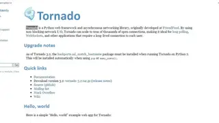 Tornado Web Server screenshot