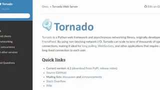 Tornado Web Server screenshot