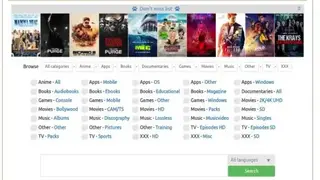 Torrent Galaxy screenshot