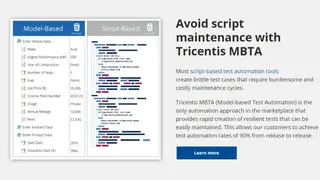 Tosca Testsuite screenshot