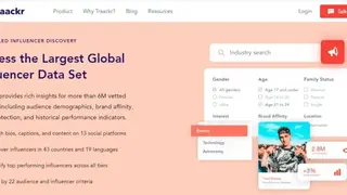 Traackr screenshot
