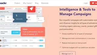 Traackr screenshot