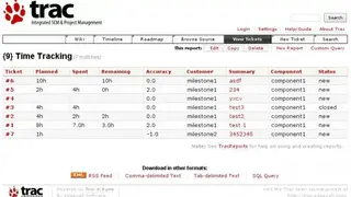 Trac screenshot