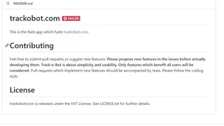 Trackobot screenshot