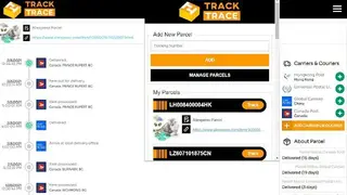 Tracktrace.delivery screenshot