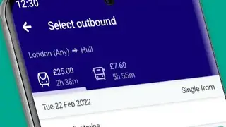 Trainline screenshot