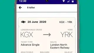 Trainline screenshot
