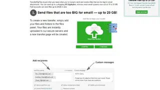 TransferBigFiles screenshot