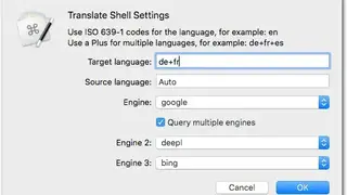 Translate Shell screenshot