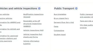Transport Tasmania screenshot